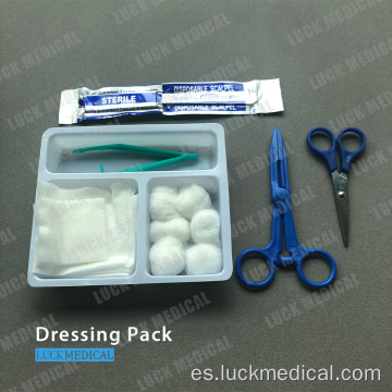 Kit de aderezo de cuidado de heridas desechables